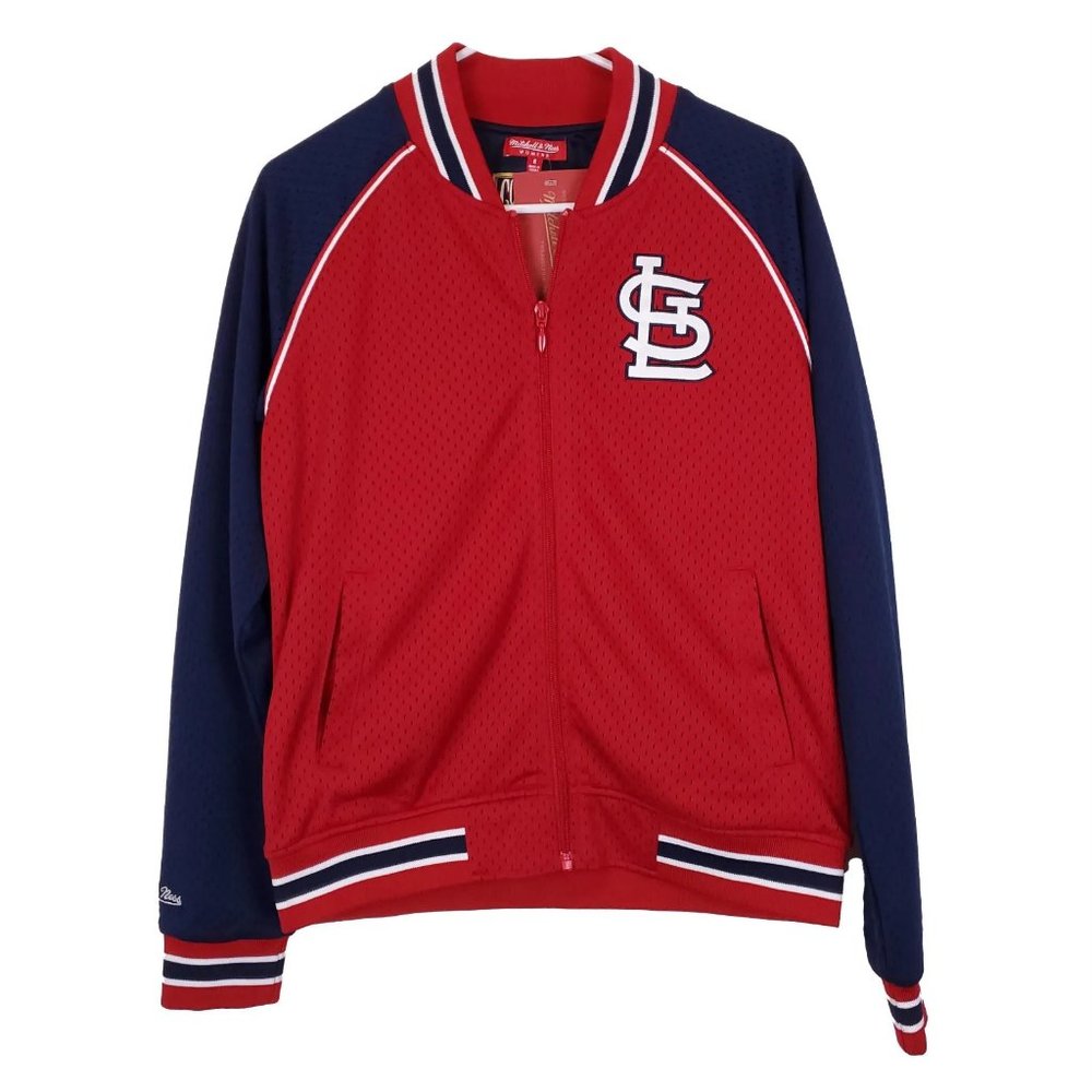 Mitchell & Ness St. Louis Cardinals MLB Jersey Jacket‎ Womens S Small STL NWT